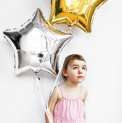 BALLON ALUMINIUM ARGENTÉ 48CM