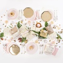 ASSIETTES PERLES OR