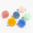 BARRETTES À CHEVEUX BIG POMPOM
