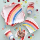 GRANDES ASSIETTES ARC-EN-CIEL NEON