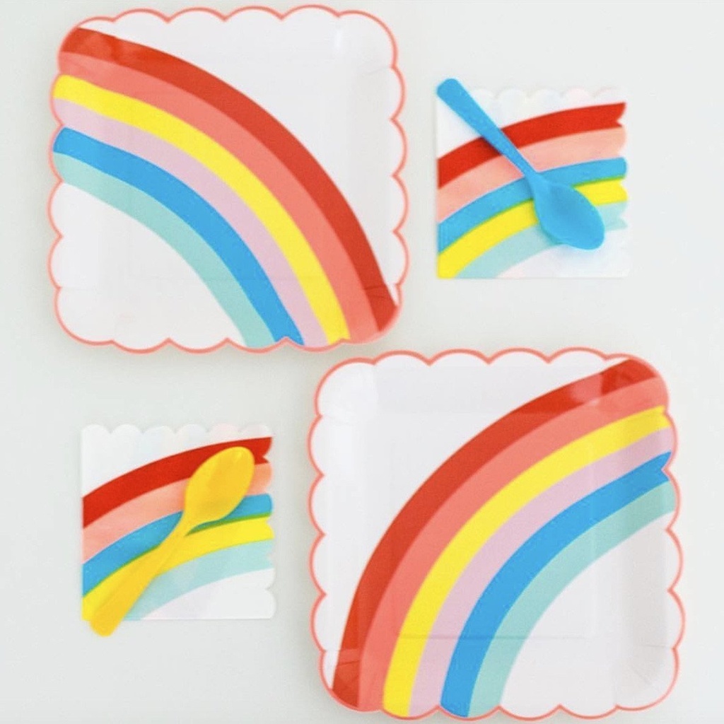 PETITES SERVIETTES ARC-EN-CIEL NEON