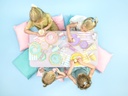 POCHETTE SURPRISE RAYURE PARME