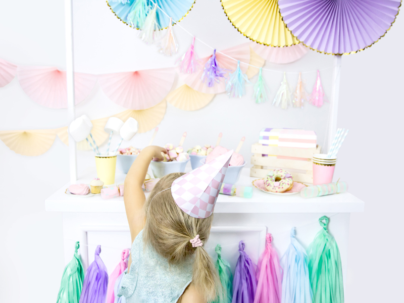 ROSETTES DECORATIVES JAUNE PASTEL OR