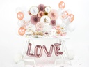 BALLON LETTRE "L" OR ROSE