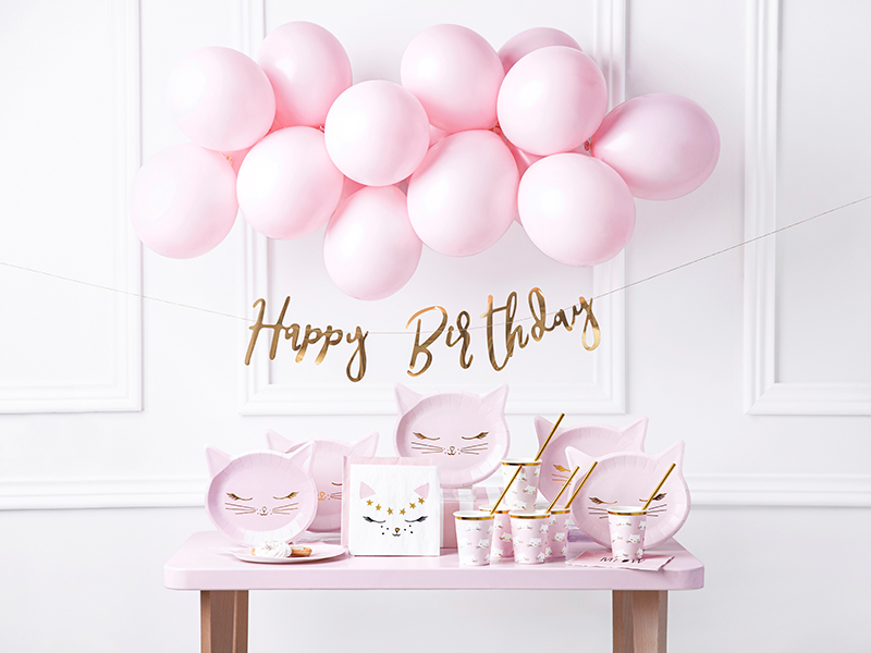 GOBELETS CHAT ROSE PASTEL