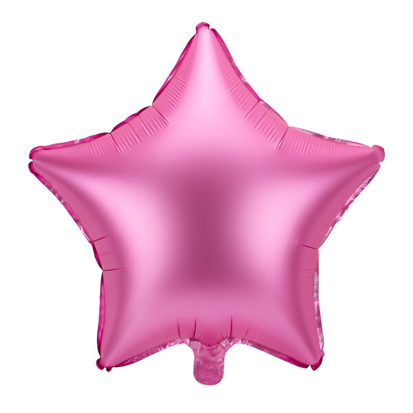 BALLON ALUMINIUM ETOILE FUSCHIA 48CM