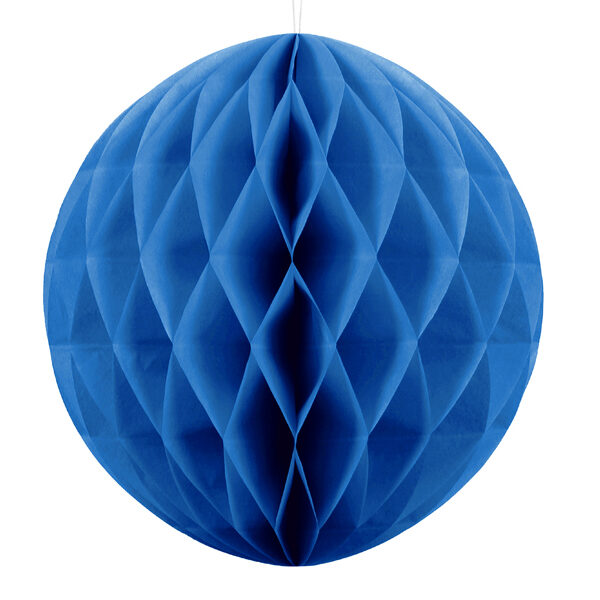BOULE ALVEOLE BLEU 30CM