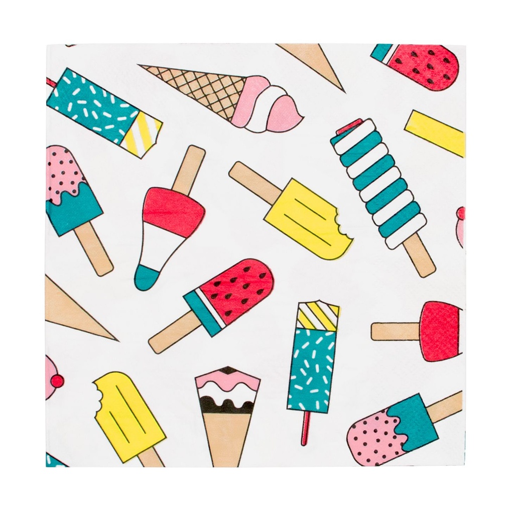 SERVIETTES GLACE
