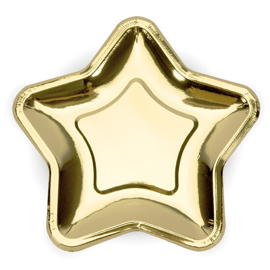ASSIETTES ETOILE GOLD 23cm