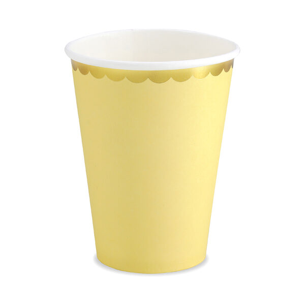 GOBELETS JAUNE PASTEL