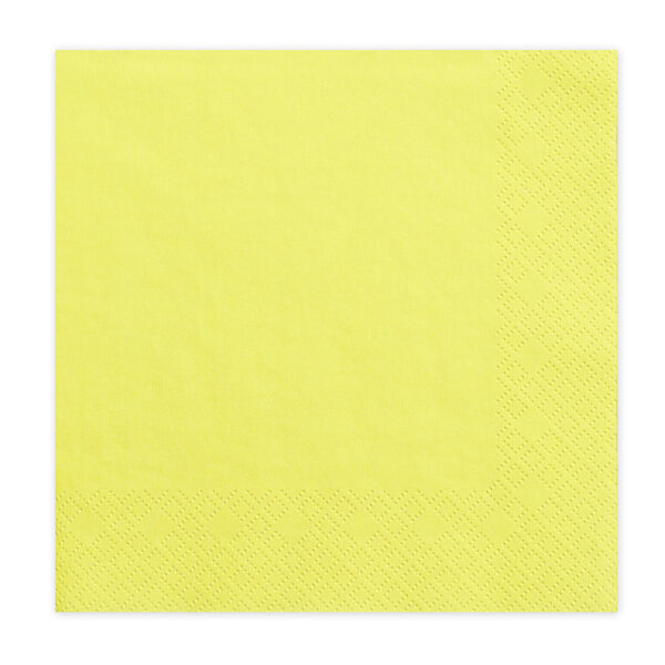 SERVIETTES JAUNE