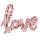 BALLON « LOVE » OR ROSE
