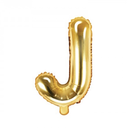 BALLON LETTRE « J » OR 35cm