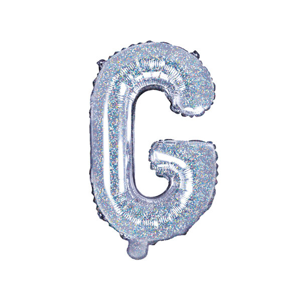 BALLON LETTRE « G » IRISÉ 35cm