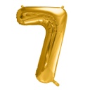 BALLON CHIFFRE « 7 » OR 86cm