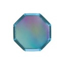 ASSIETTES BLEU HOLOGRAPHIQUE