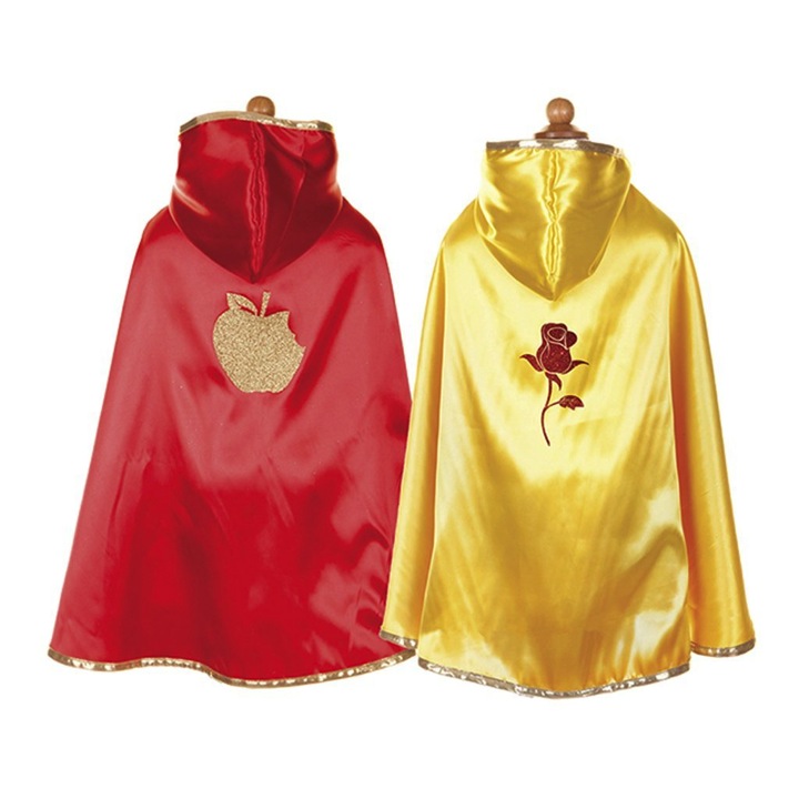 CAPE REVERSIBLE BLANCHE NEIGE/BELLE 5-6 ANS