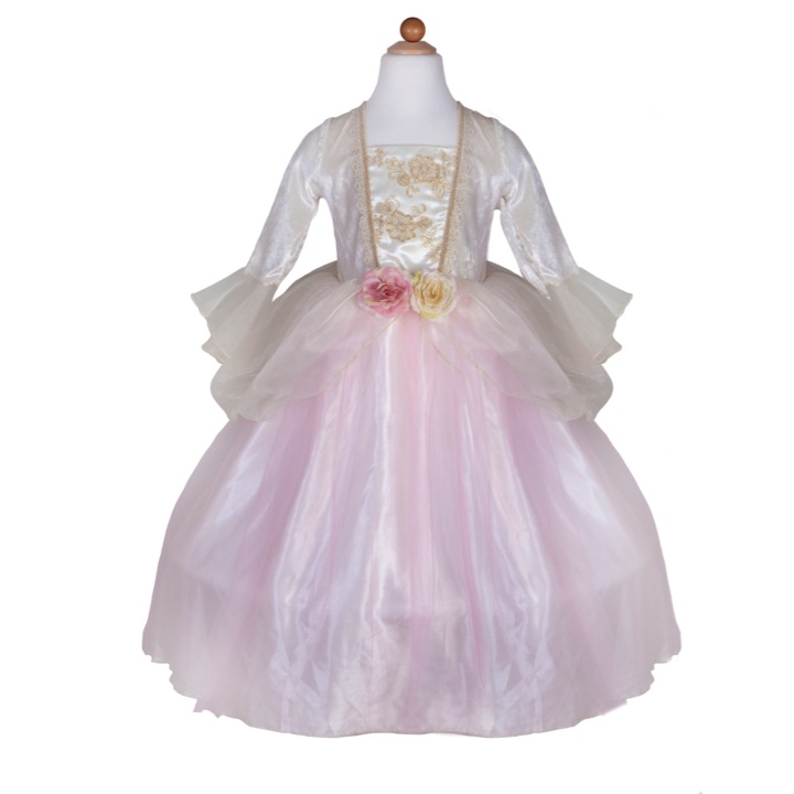 ROBE DE PRINCESS ROSE DORÉ 5-7 ANS