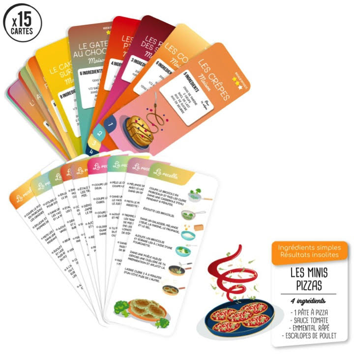 CARTES EDUCATIVES RECETTES DU CUISINIER