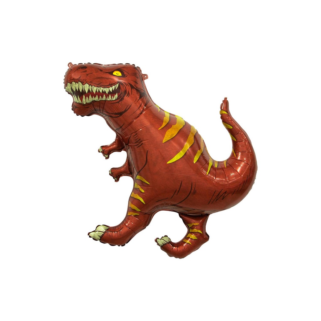 BALLON ALUMINIUM DINOSAURE MARRON