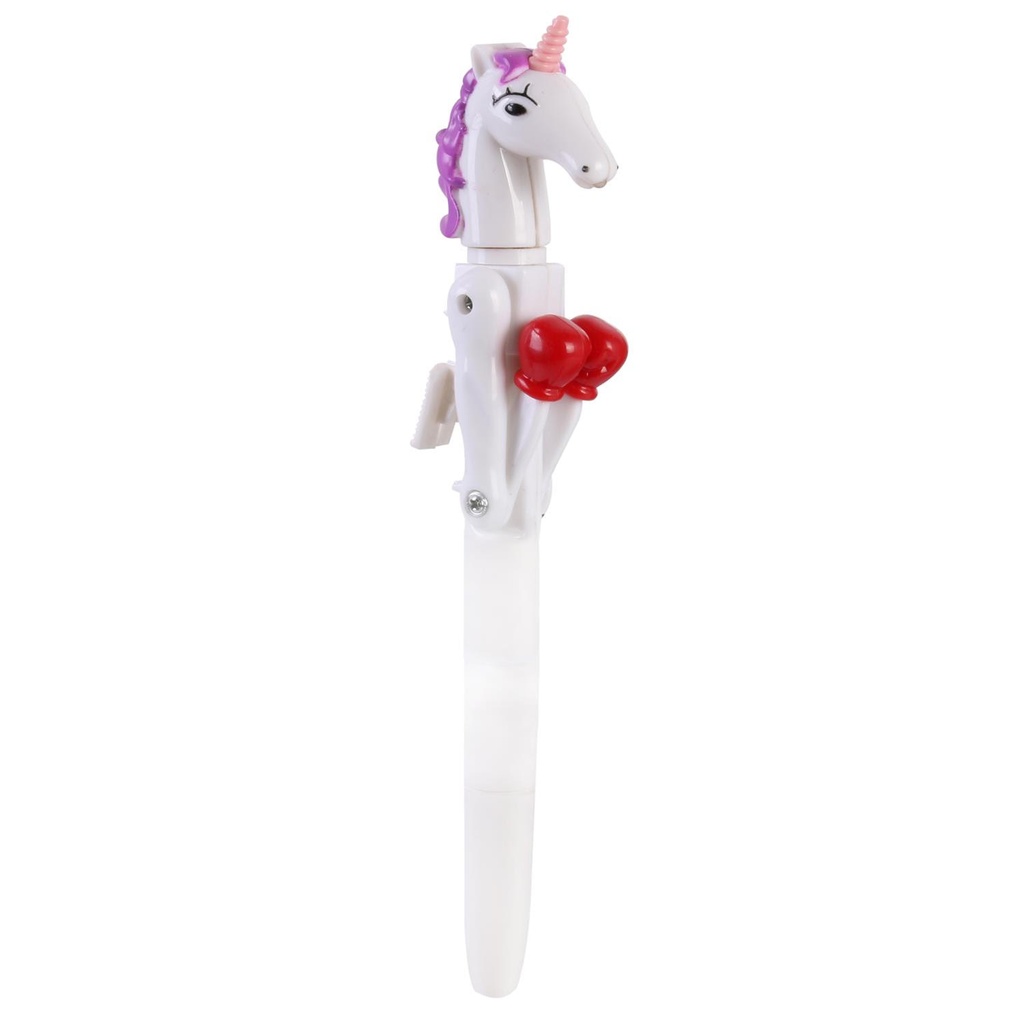 STYLO BOXING LED LICORNE BLANC