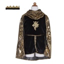 ENSEMBLE CHEVALIER OR AVEC TUNIQUE, CAPE ET COURONNE 7-8ANS
