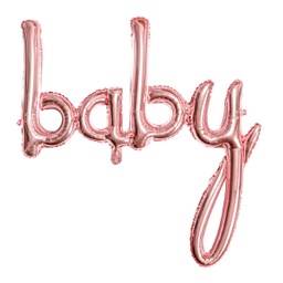 [FB42M-019R] BALLON « BABY » OR ROSE
