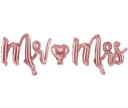 [FB30M-019R] BALLON « MR &amp; MRS » OR ROSE