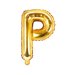 [FB2M-P-019] BALLON LETTRE « P » OR 35cm