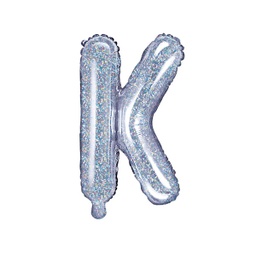 [FB2H-K-018] BALLON LETTRE « K » IRISÉ 35cm