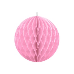 [KB20-081J] BOULE ALVEOLE ROSE PASTEL 20CM
