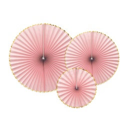 [RPK20-081J] ROSETTES DECORATIVES ROSE POUDRE
