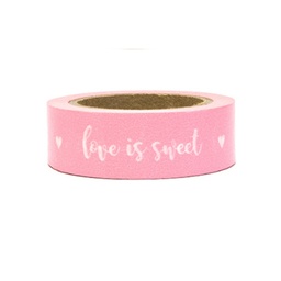 [DTP1COEURLIS] MASKING TAPE "LOVE IS SWEET" ROSE