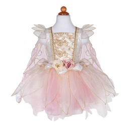 [32815] ROBE FÉE PRINCESSE ROSE DORÉ  5-6 ANS