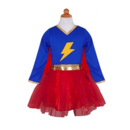[67285] ROBE TUTU AVENTURE FOUDRE RAPIDE 4-6ANS