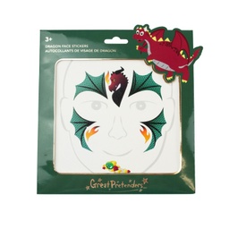 [87602] AUTOCOLLANTS VISAGE DE DRAGON