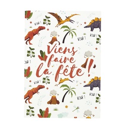 [EA10221] CARTES INVITATION DINOSAURE