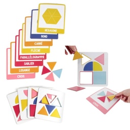 [EA1031] CARTE EDUCATIVE J’APPRENDS LES FORMES X10