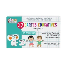 [EA5004] CARTE EDUCATIVE ANGLAIS COULEUR