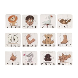 [EA5015T] CARTE PUZZLE MOTS X12